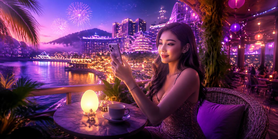 User registering a 1mjudi account via smartphone at Genting Highlands